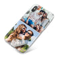 Personalised Two Photos Collage iPhone X Bumper Case on Silver iPhone