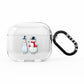 Personalised Two Snowmen AirPods Clear Case 3rd Gen