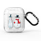 Personalised Two Snowmen AirPods Glitter Case