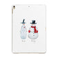 Personalised Two Snowmen Apple iPad Gold Case