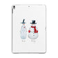 Personalised Two Snowmen Apple iPad Grey Case