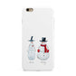 Personalised Two Snowmen Apple iPhone 6 Plus 3D Tough Case