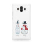 Personalised Two Snowmen Huawei Mate 10 Protective Phone Case