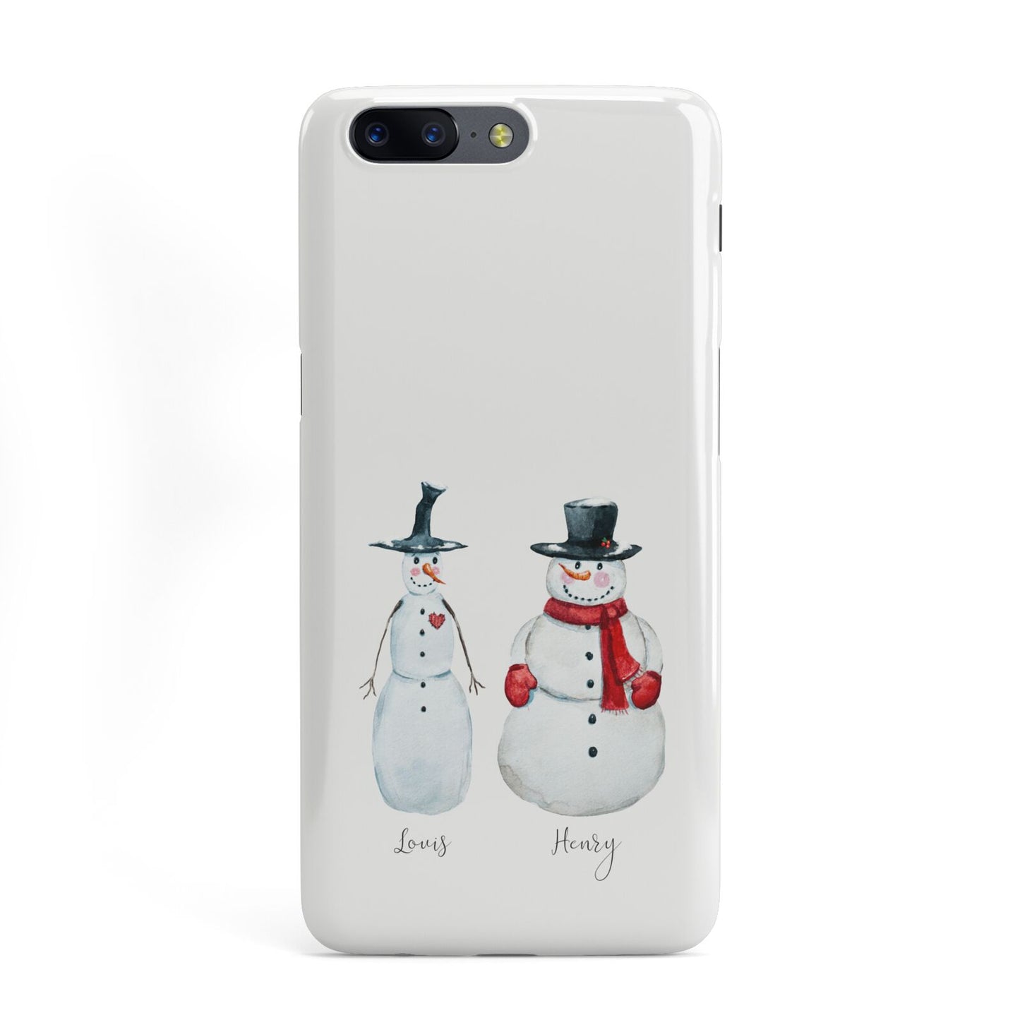 Personalised Two Snowmen OnePlus Case