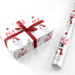 Personalised Two Snowmen Personalised Wrapping Paper