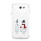 Personalised Two Snowmen Samsung Galaxy J7 2017 Case