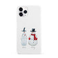 Personalised Two Snowmen iPhone 11 Pro 3D Snap Case