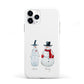 Personalised Two Snowmen iPhone 11 Pro 3D Tough Case