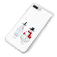 Personalised Two Snowmen iPhone 8 Plus Bumper Case on Silver iPhone Alternative Image