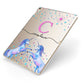 Personalised Unicorn Apple iPad Case on Gold iPad Side View