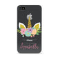 Personalised Unicorn Face Apple iPhone 4s Case