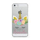 Personalised Unicorn Face Apple iPhone 5 Case
