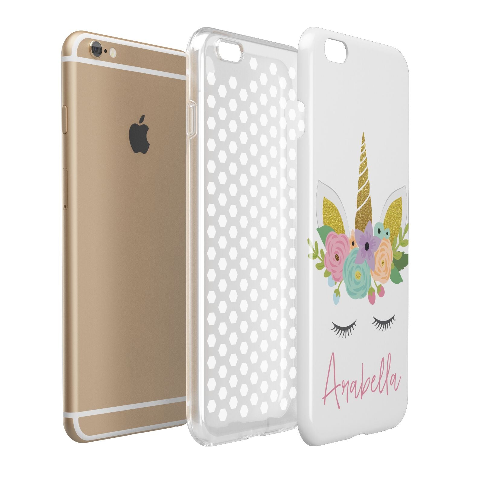 Personalised Unicorn Face Apple iPhone 6 Plus 3D Tough Case Expand Detail Image
