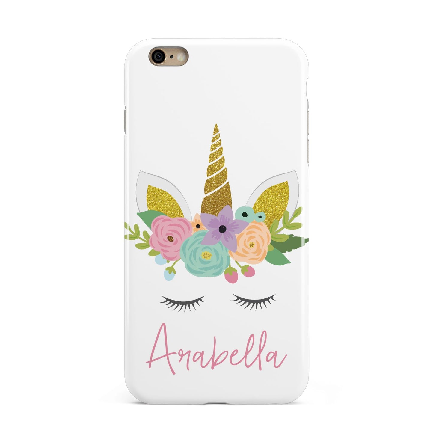 Personalised Unicorn Face Apple iPhone 6 Plus 3D Tough Case