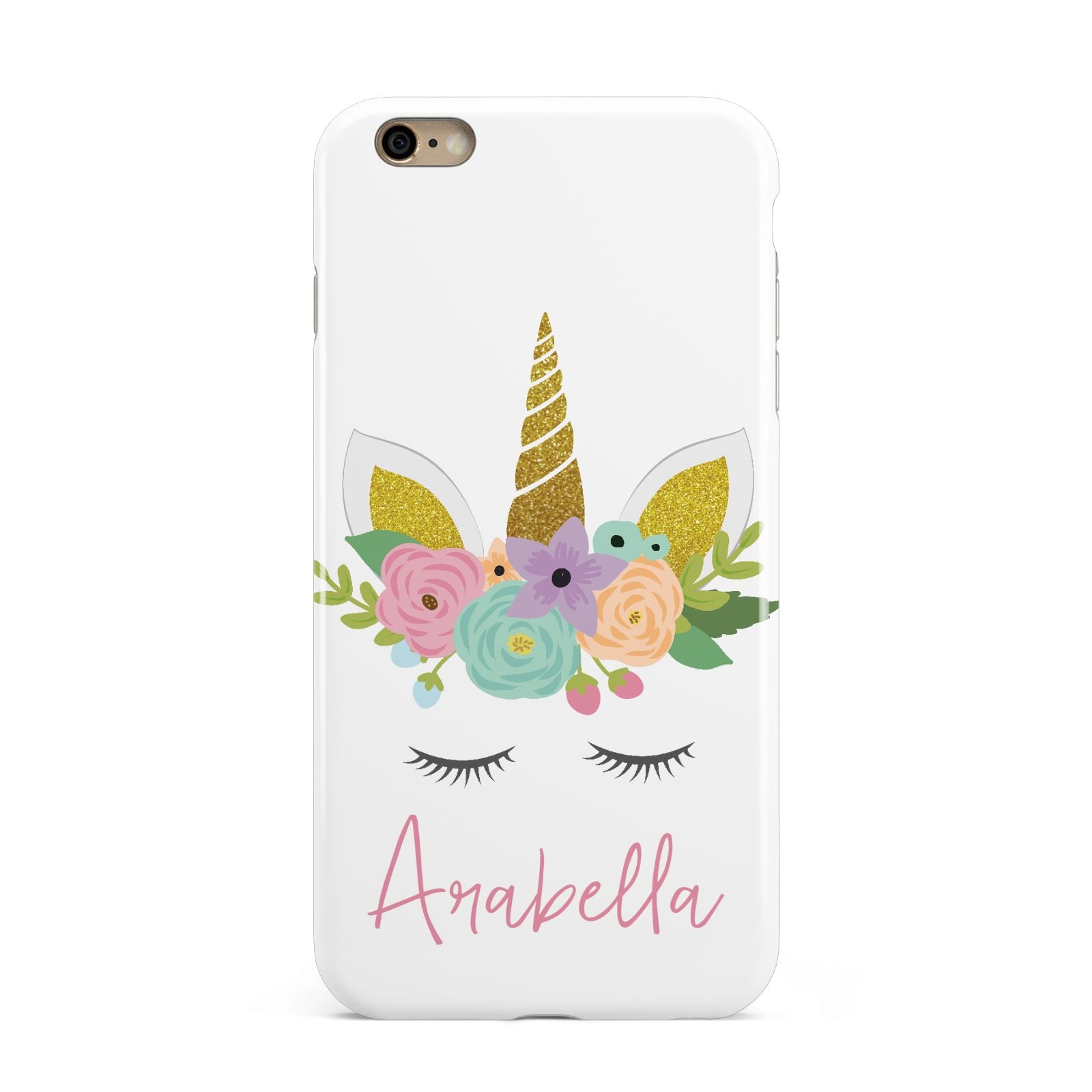 Personalised Unicorn Face Apple iPhone 6 Plus 3D Tough Case