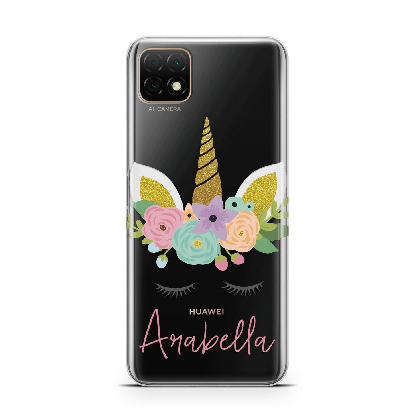 Personalised Unicorn Face Huawei Enjoy 20 Phone Case