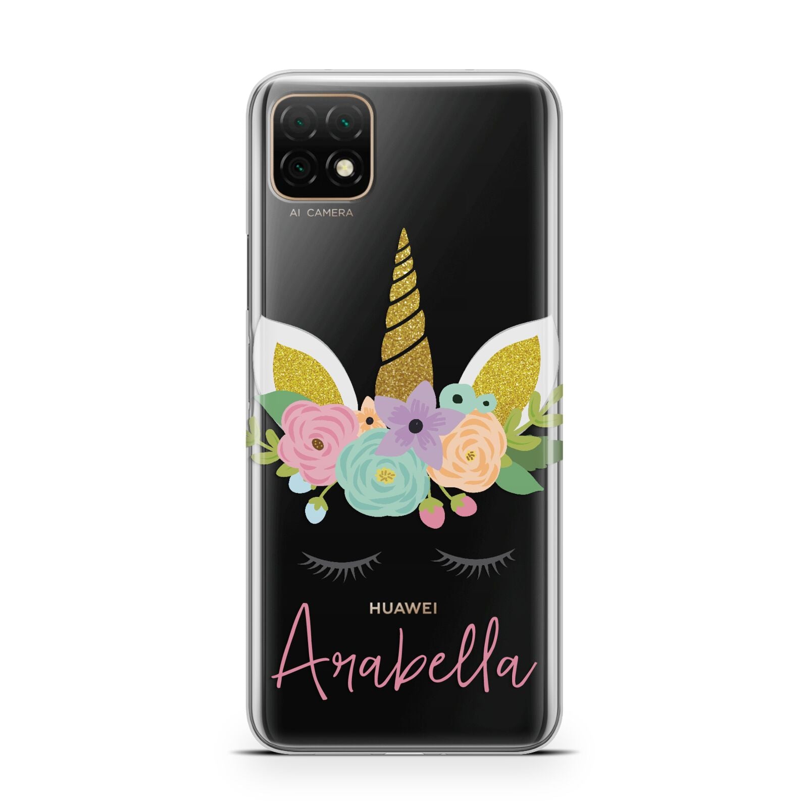Personalised Unicorn Face Huawei Enjoy 20 Phone Case