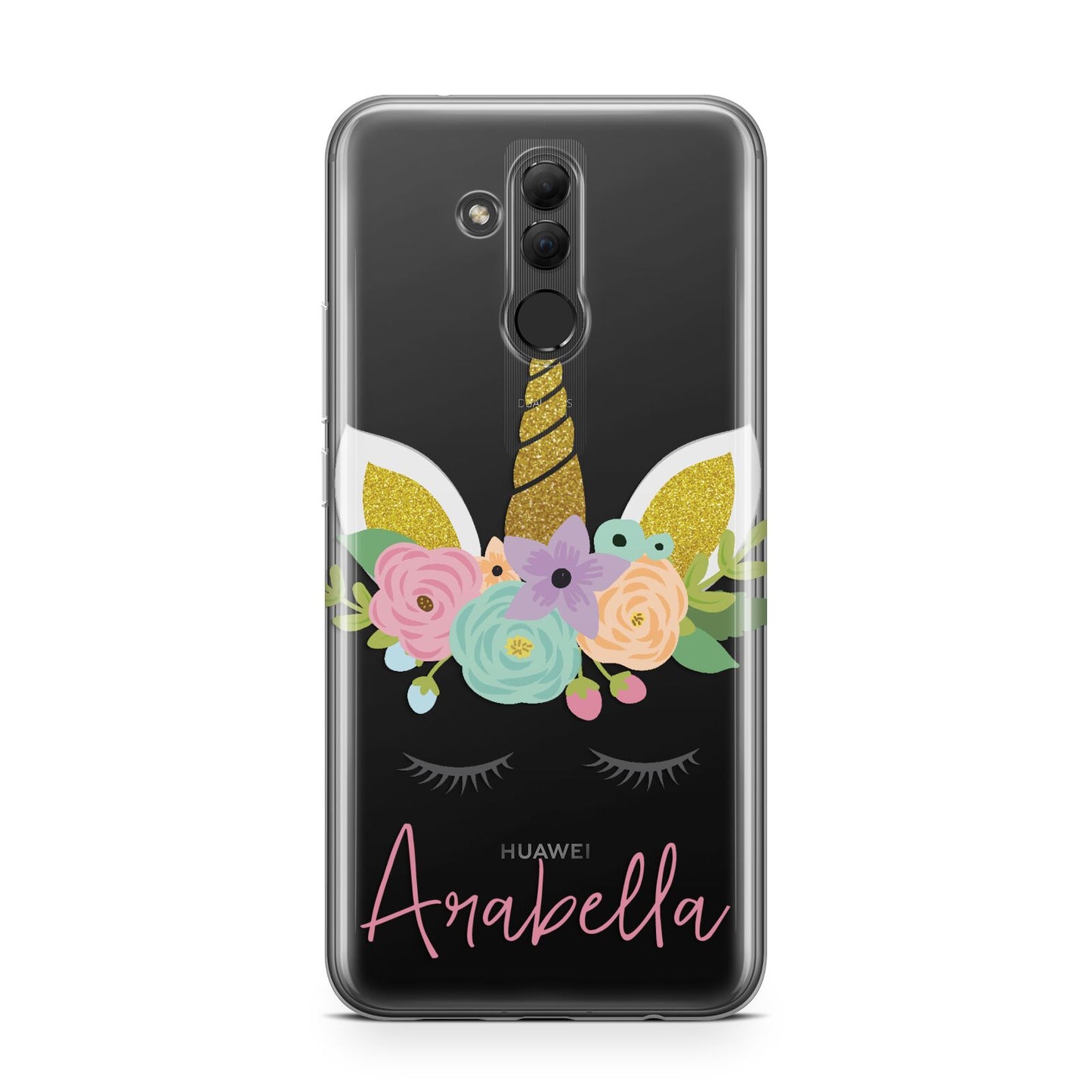 Personalised Unicorn Face Huawei Mate 20 Lite