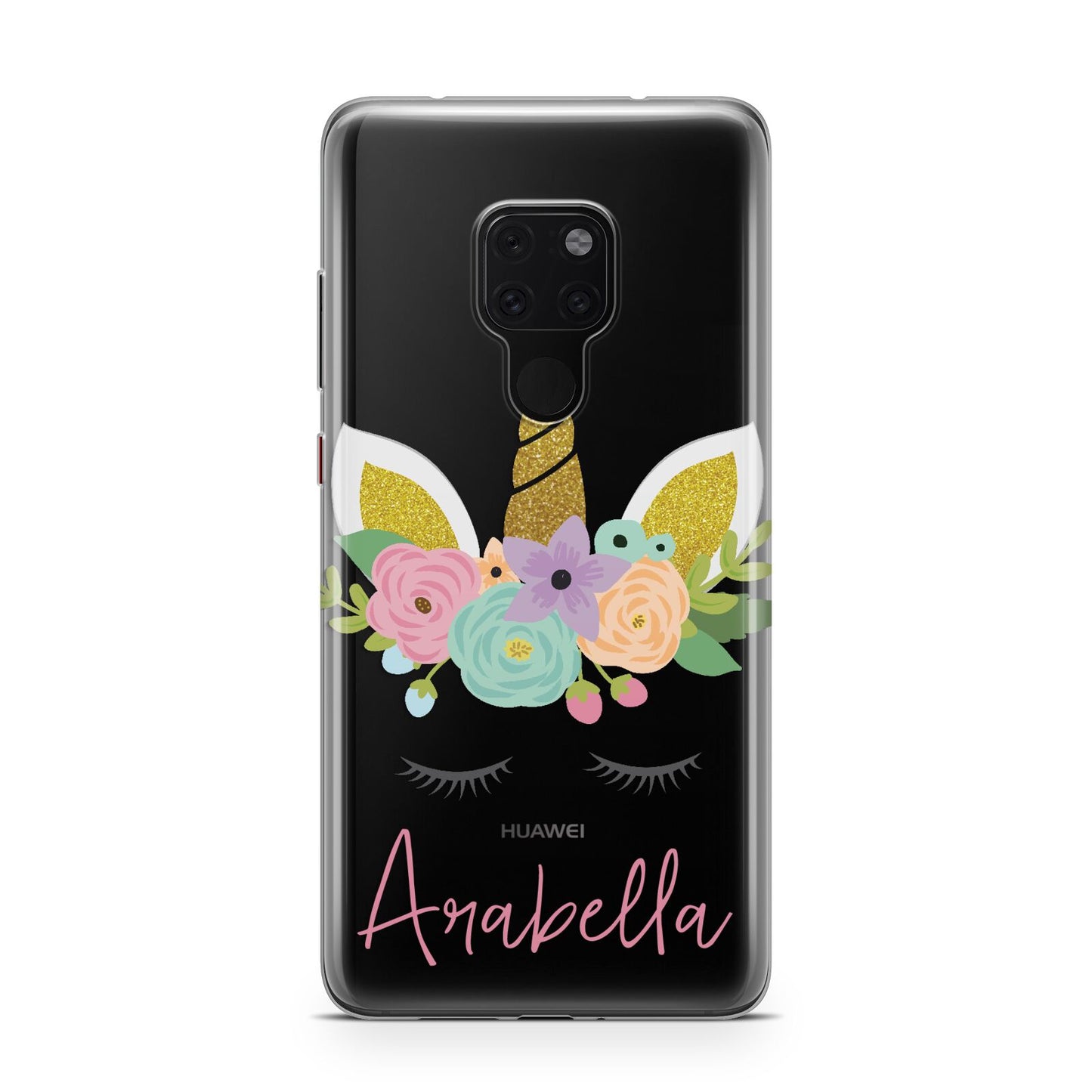 Personalised Unicorn Face Huawei Mate 20 Phone Case