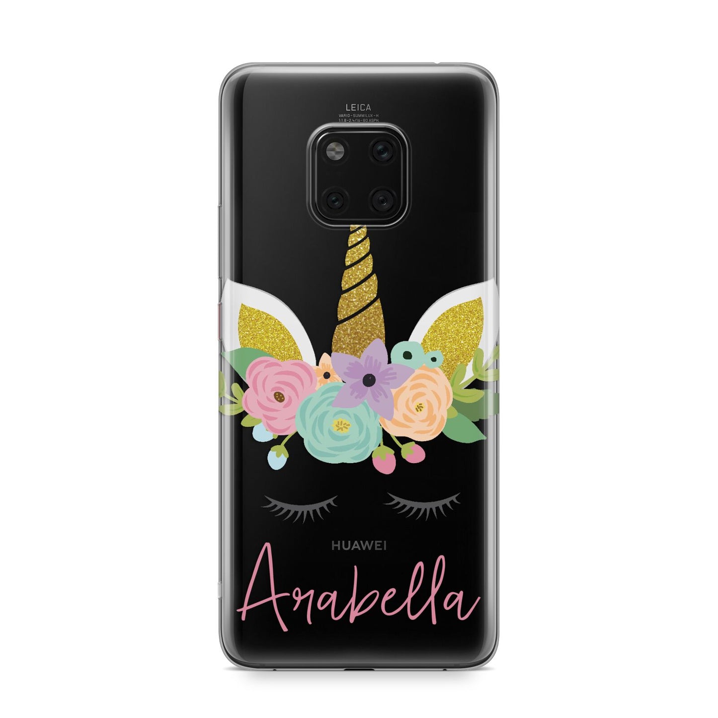 Personalised Unicorn Face Huawei Mate 20 Pro Phone Case