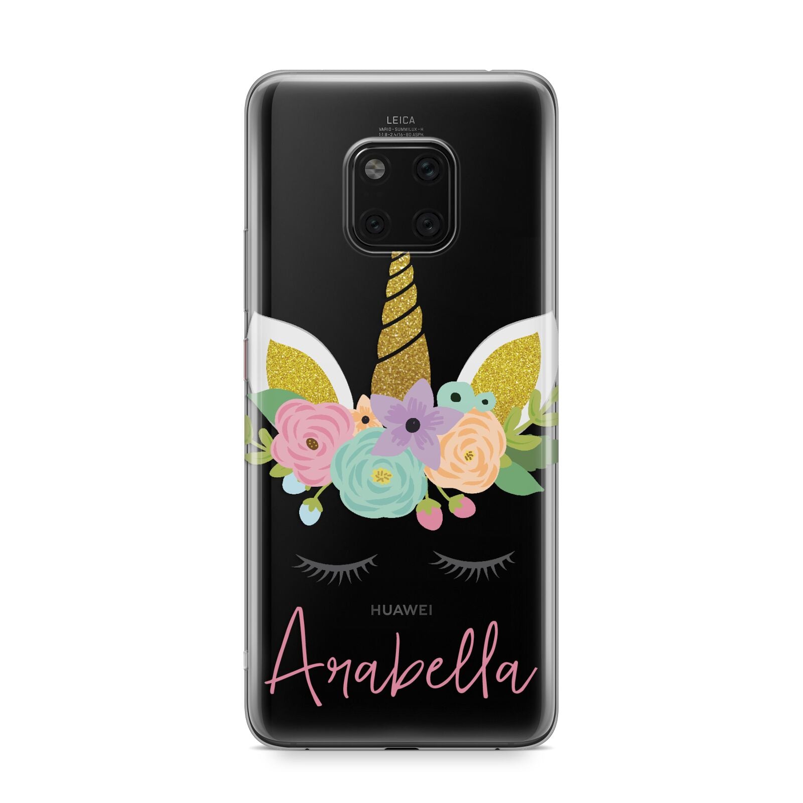 Personalised Unicorn Face Huawei Mate 20 Pro Phone Case