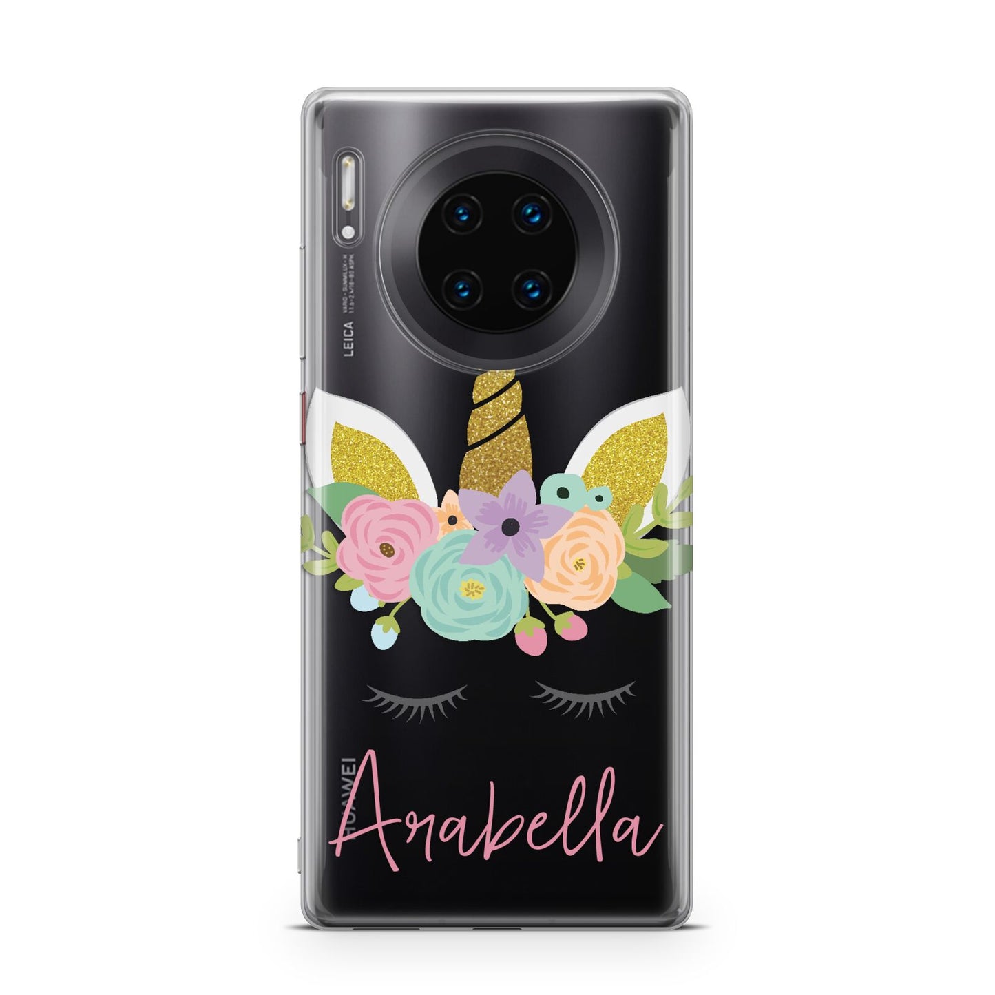 Personalised Unicorn Face Huawei Mate 30 Pro Phone Case