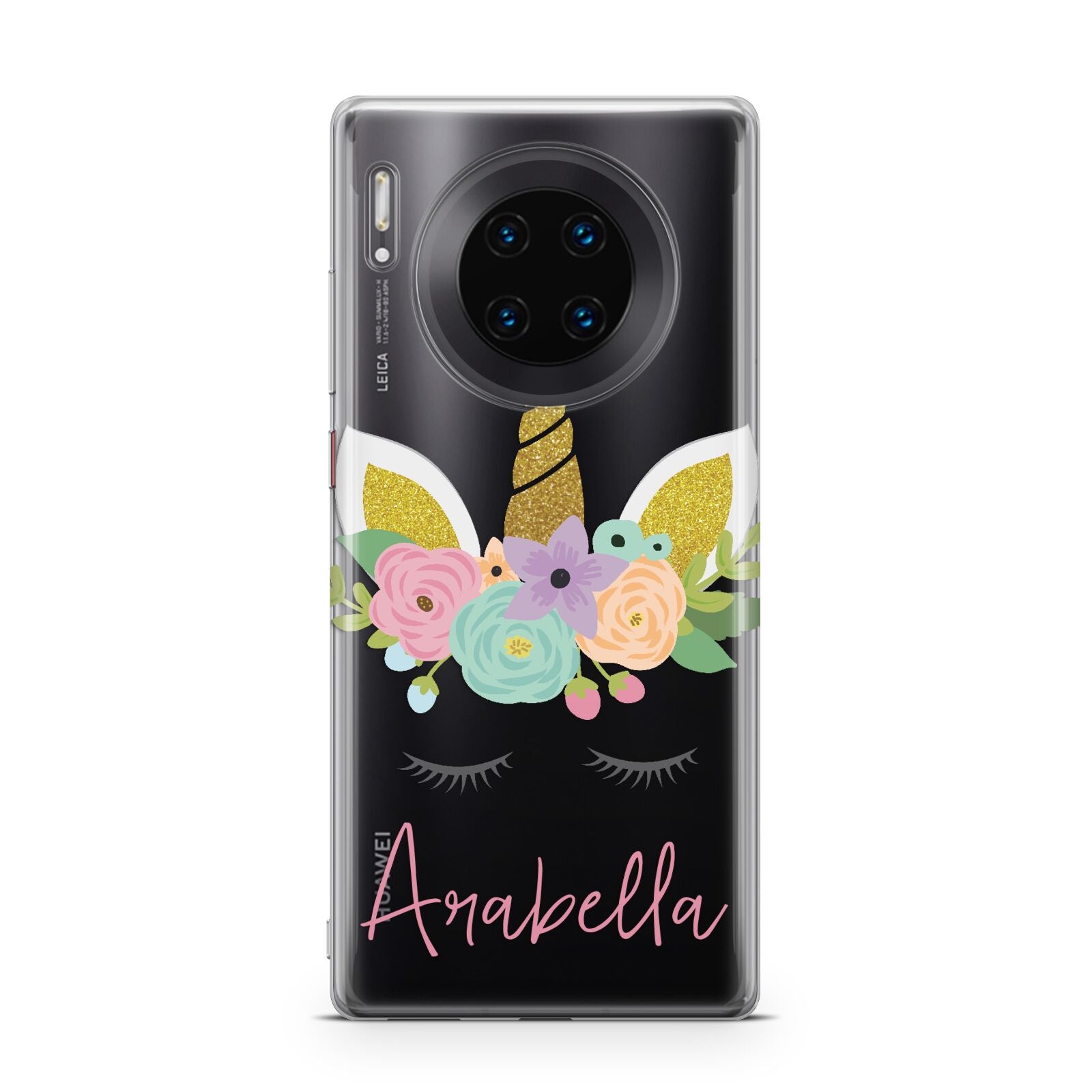 Personalised Unicorn Face Huawei Mate 30 Pro Phone Case