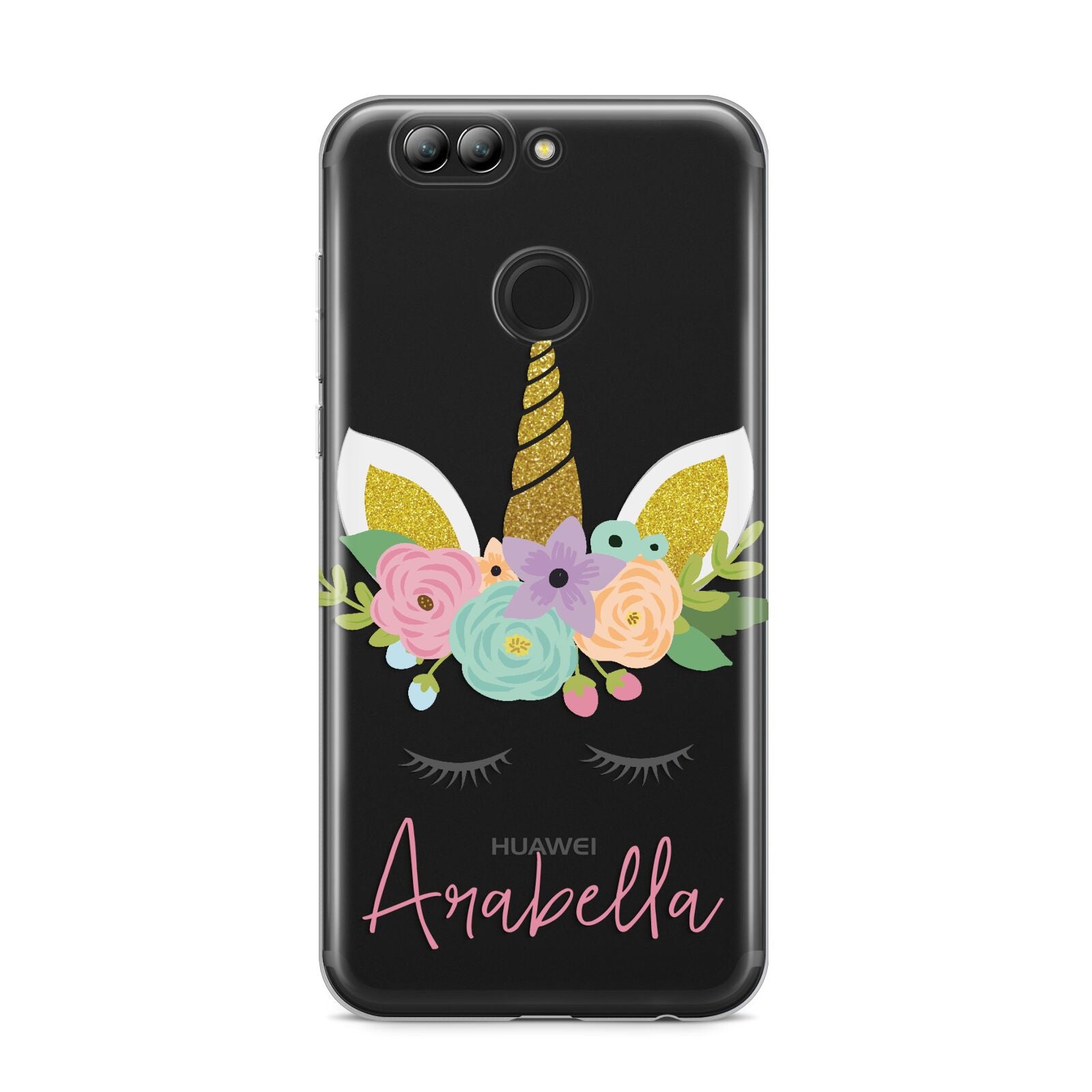Personalised Unicorn Face Huawei Nova 2s Phone Case