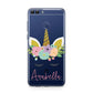 Personalised Unicorn Face Huawei P Smart Case
