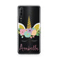 Personalised Unicorn Face Huawei P Smart Pro 2019