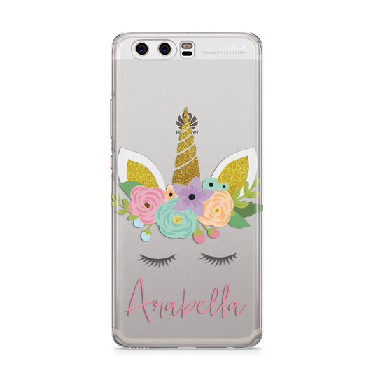 Personalised Unicorn Face Huawei P10 Phone Case