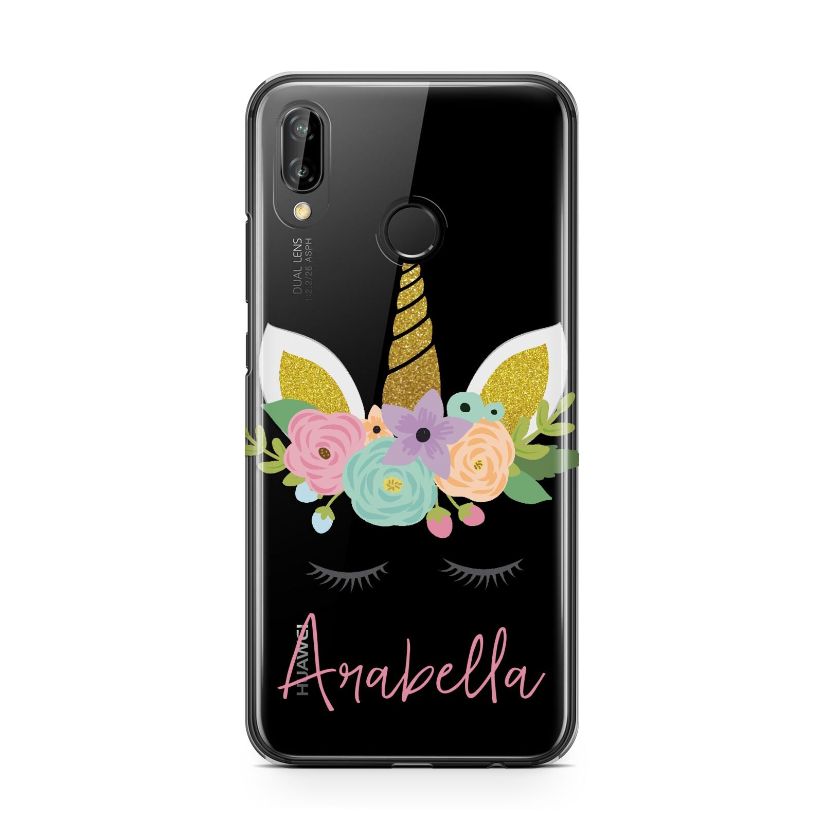 Personalised Unicorn Face Huawei Case - Main Image