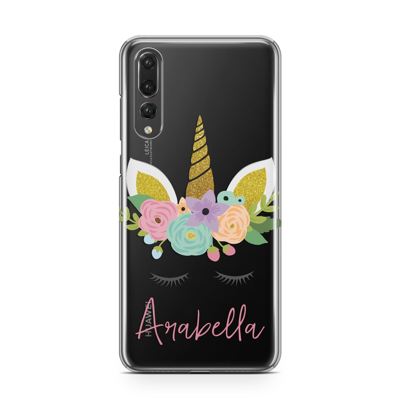 Personalised Unicorn Face Huawei P20 Pro Phone Case