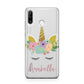 Personalised Unicorn Face Huawei P30 Lite Phone Case