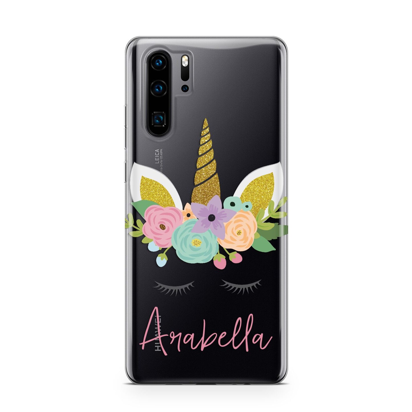 Personalised Unicorn Face Huawei P30 Pro Phone Case