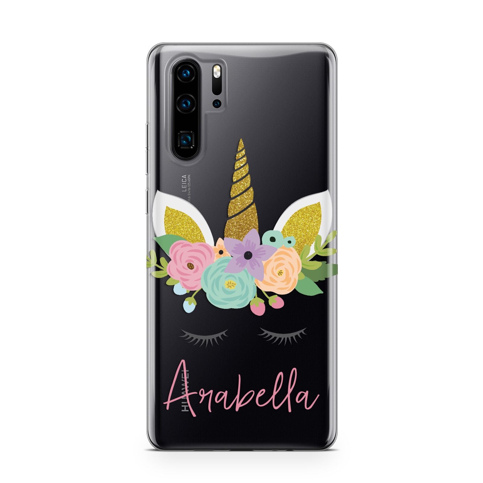 Personalised Unicorn Face Huawei P30 Pro Phone Case