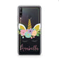 Personalised Unicorn Face Huawei P40 Lite E Phone Case