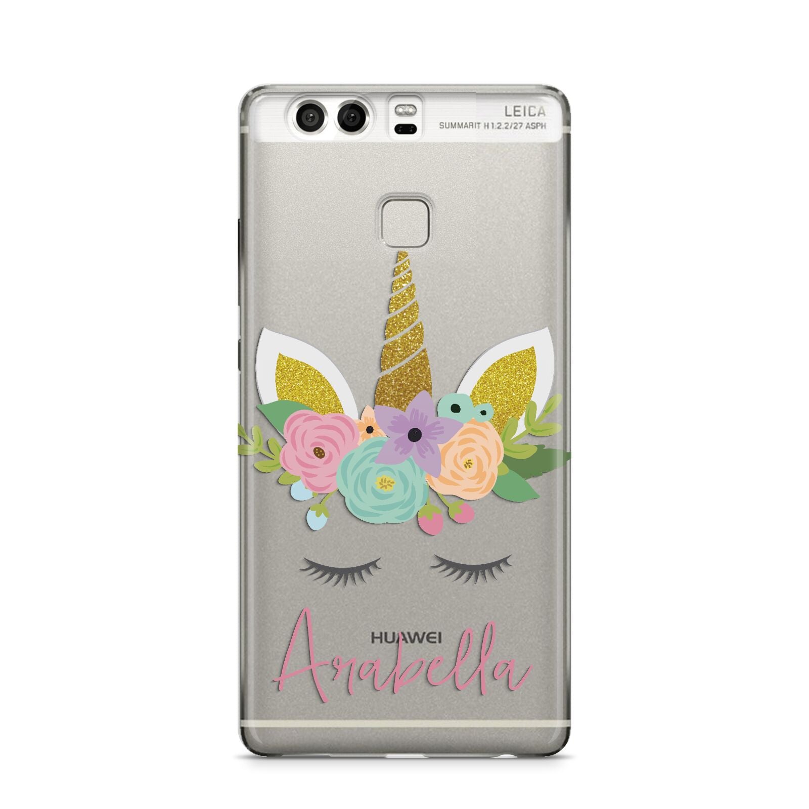 Personalised Unicorn Face Huawei P9 Case