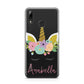 Personalised Unicorn Face Huawei Y7 2019
