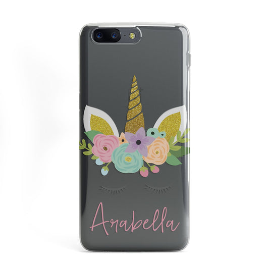 Personalised Unicorn Face OnePlus Case