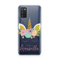 Personalised Unicorn Face Samsung A02s Case