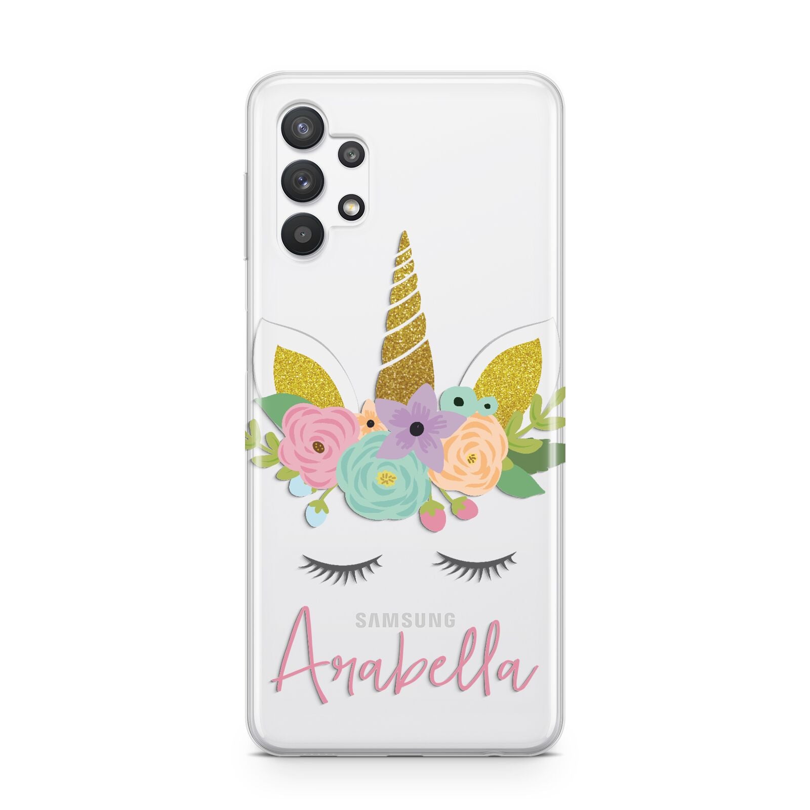 Personalised Unicorn Face Samsung A32 5G Case