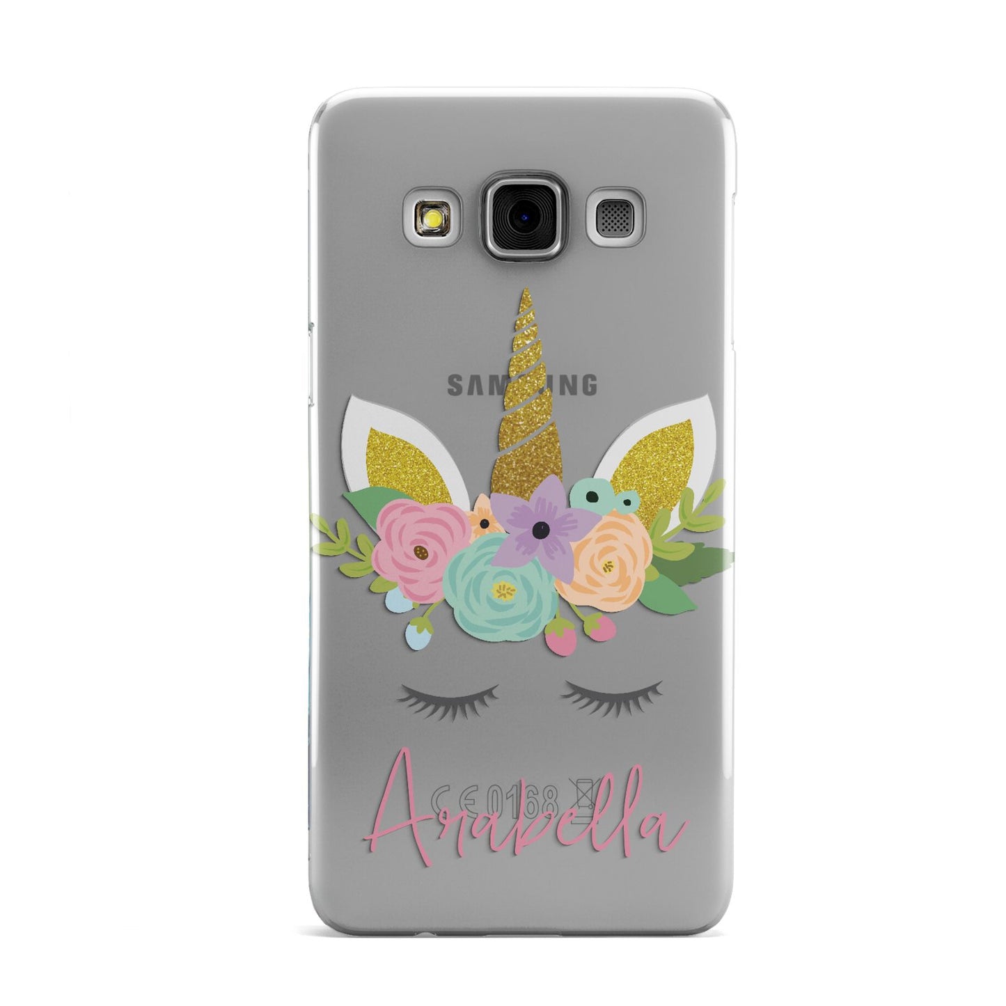 Personalised Unicorn Face Samsung Galaxy A3 Case