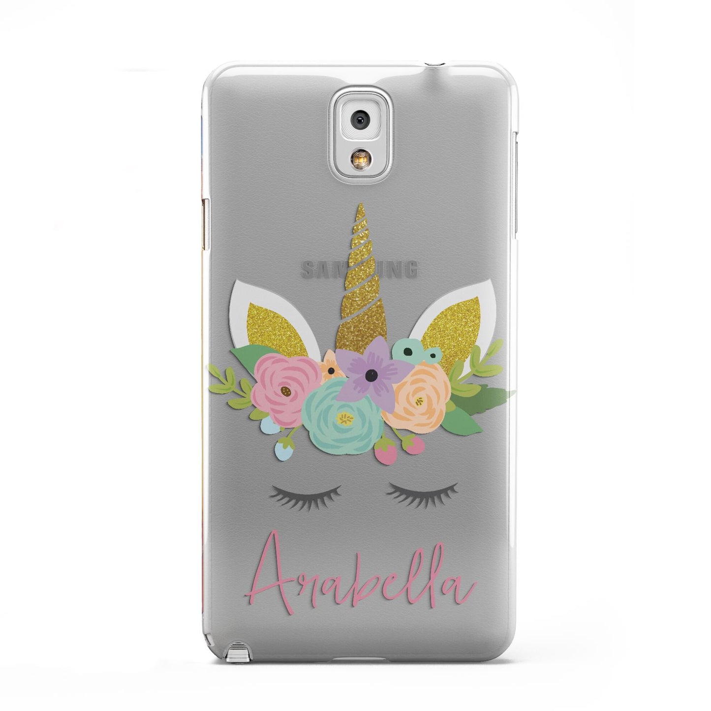 Personalised Unicorn Face Samsung Galaxy Note 3 Case