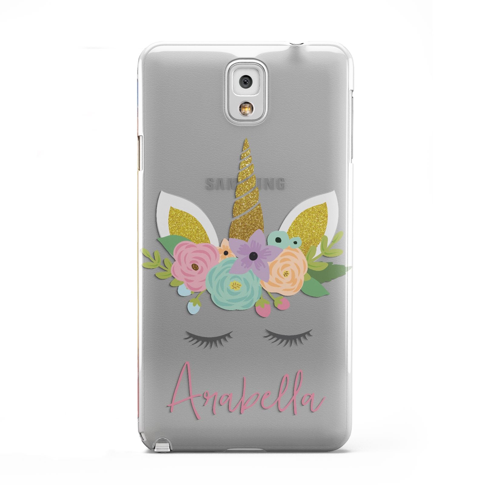 Personalised Unicorn Face Samsung Galaxy Note 3 Case