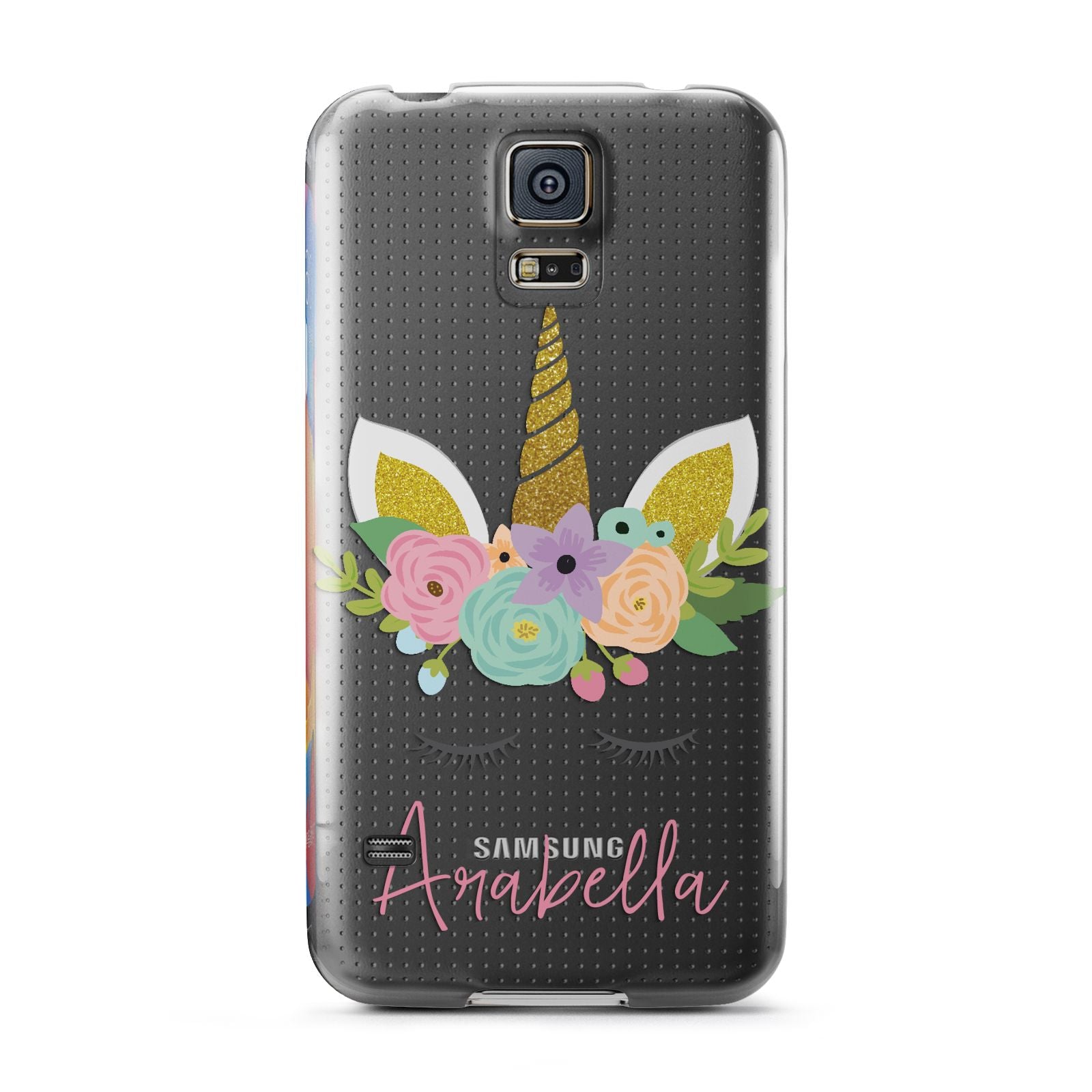 Personalised Unicorn Face Samsung Galaxy S5 Case