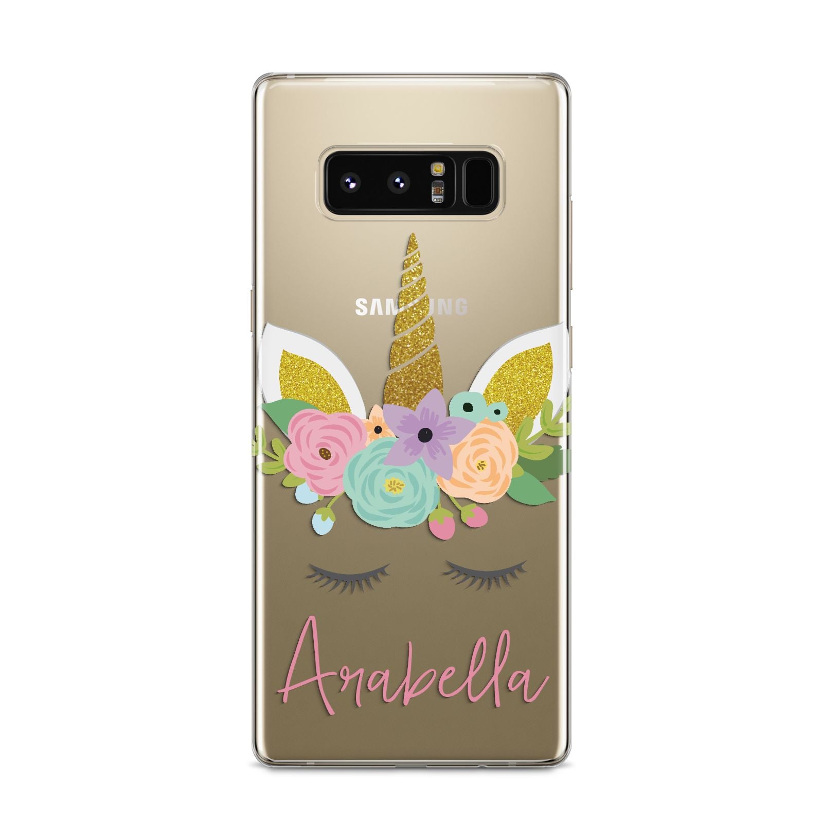 Personalised Unicorn Face Samsung Galaxy S8 Case