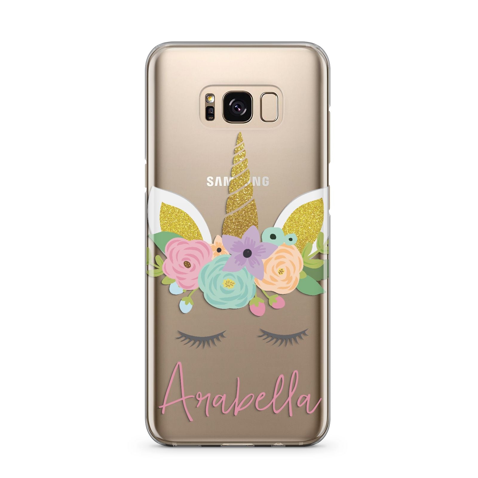 Personalised Unicorn Face Samsung Galaxy S8 Plus Case