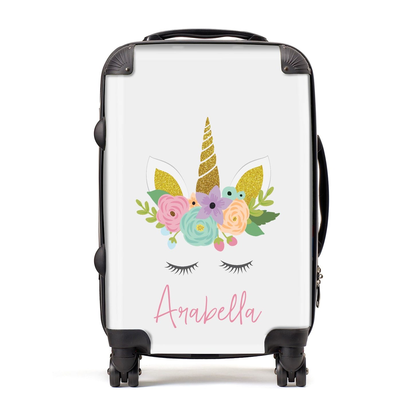 Personalised Unicorn Face Suitcase