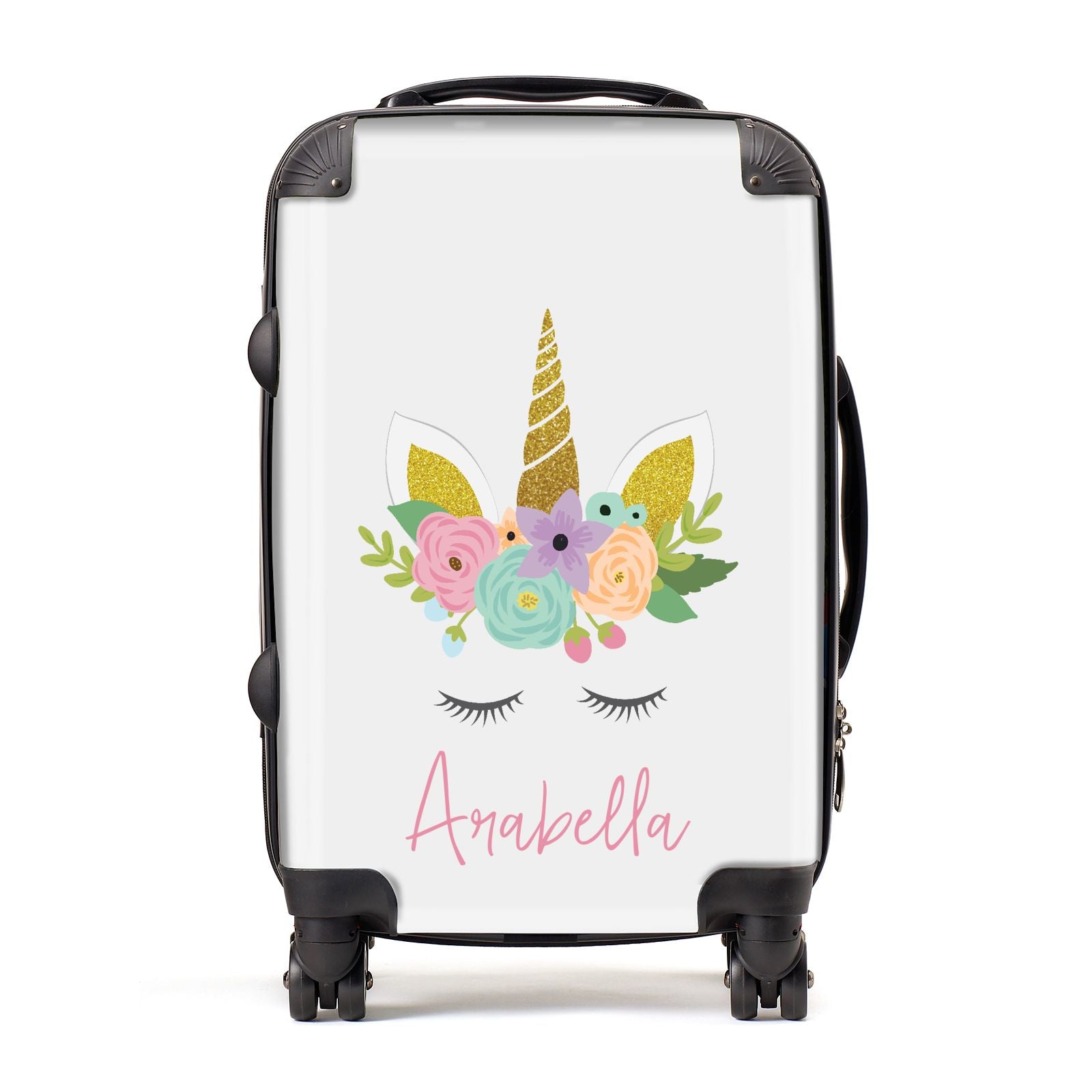 Personalised Unicorn Face Suitcase